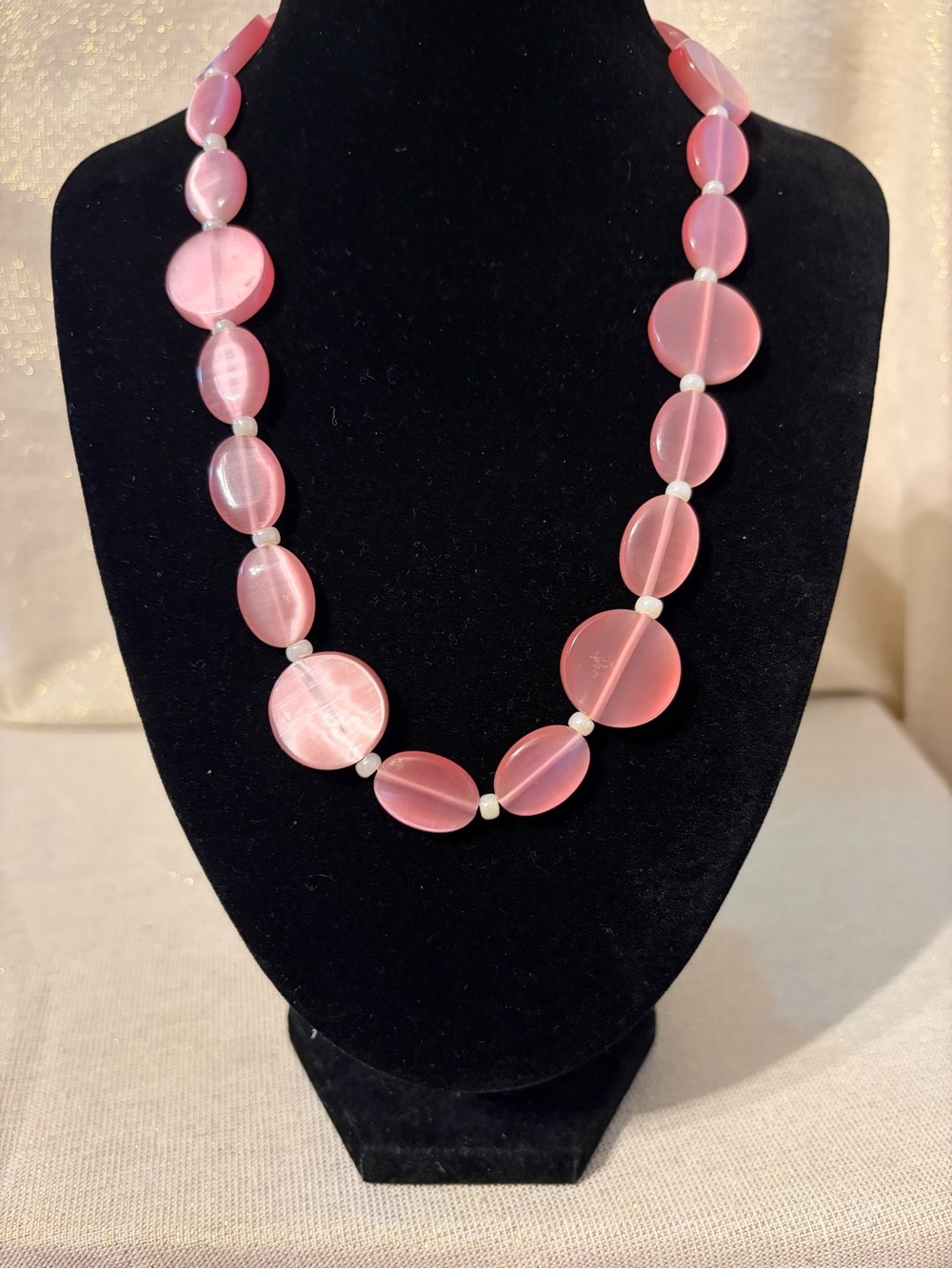 Pink Beaded Necklace - Women's Jewelry